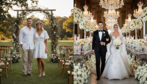 casamento simples x luxuoso