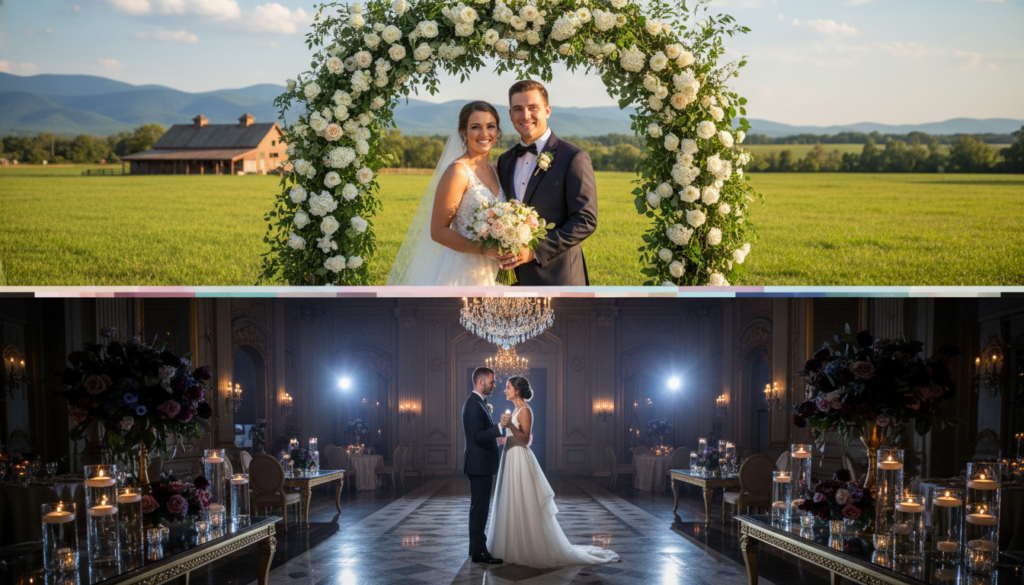 Casamento de dia ou à noite